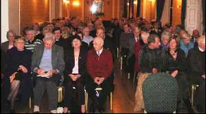 A large crowd attended the first of the Bishop's Lenten seminars on prayer.